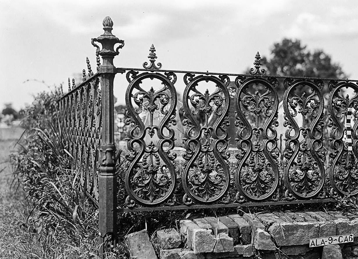 Historic Photo : Magnolia Cemetery (Ironwork), Virginia Street, Mobile, Mobile County, AL 6 Photograph