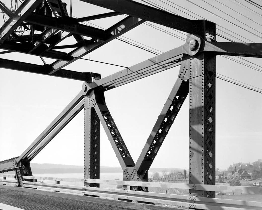 Historic Photo : Keokuk & Hamilton Bridge, Spanning Mississippi River, Keokuk, Lee County, IA 27 Photograph