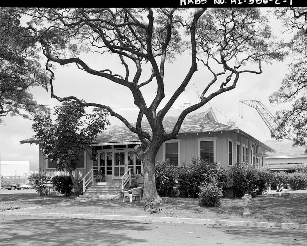U.S. Naval Base, Pearl Harbor, Naval Housing Area Hospital Point, Quarters for Officer in Charge of Radio Station, 1 Ford Island Way, Pearl City, Honolulu County, HI 1