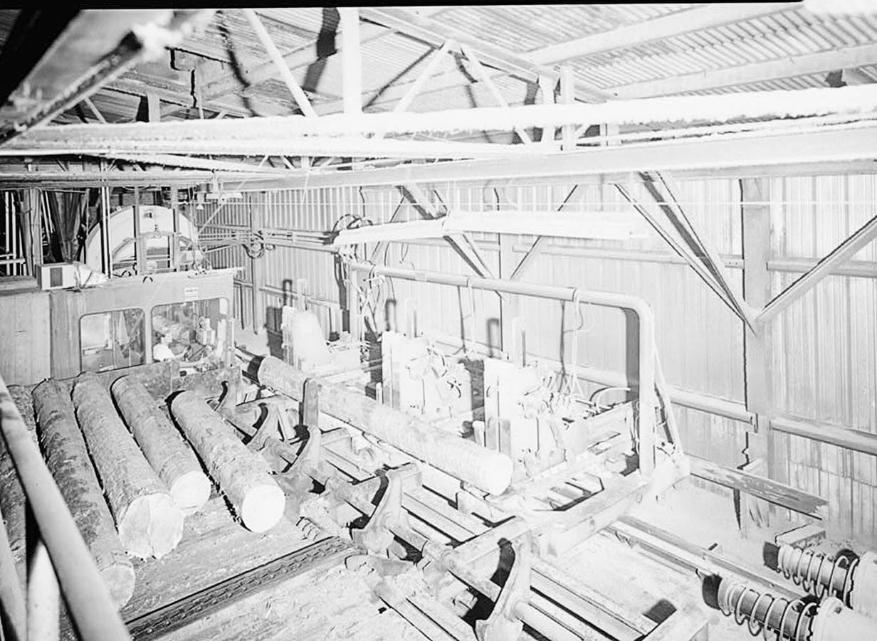 Historic Photo : Olon Belcher Lumber Mill, Highway 25 South, Brent, Bibb County, AL 2 Photograph