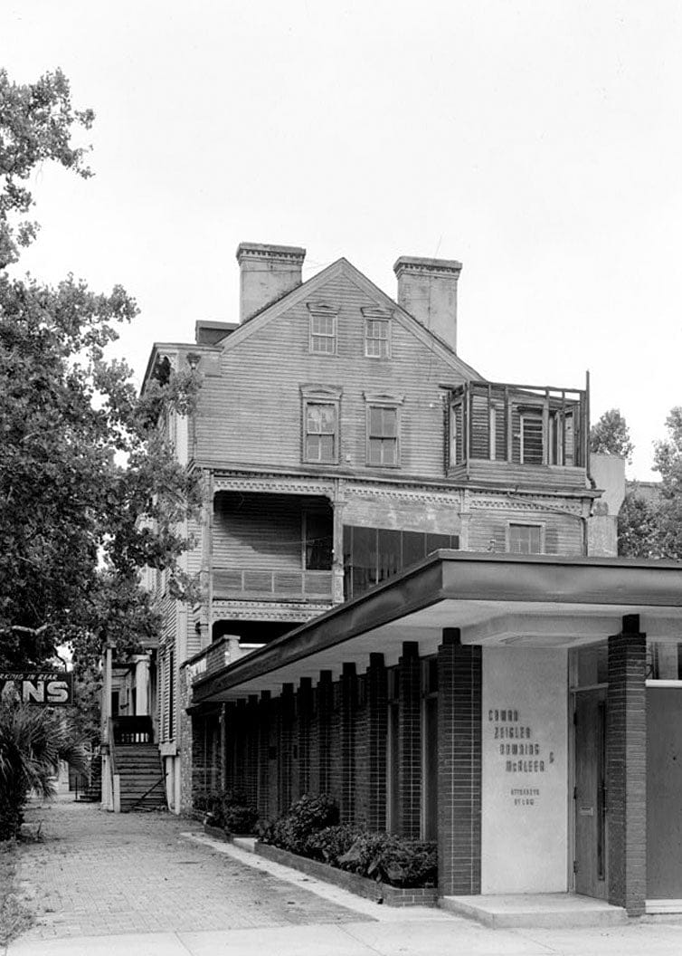 Historic Photo : William Williams House, 18 East Oglethorpe Street, Savannah, Chatham County, GA 1 Photograph