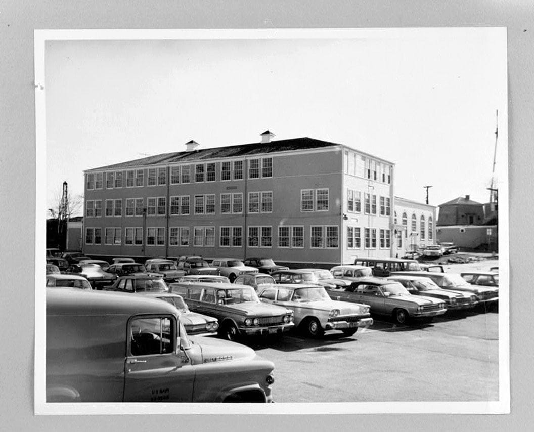 Naval Undersea Warfare Center, Bowditch Hall, 600 feet east of Smith Street & 350 feet south of Columbia Cove, West bank of Thames River, New London, New London County, CT 7