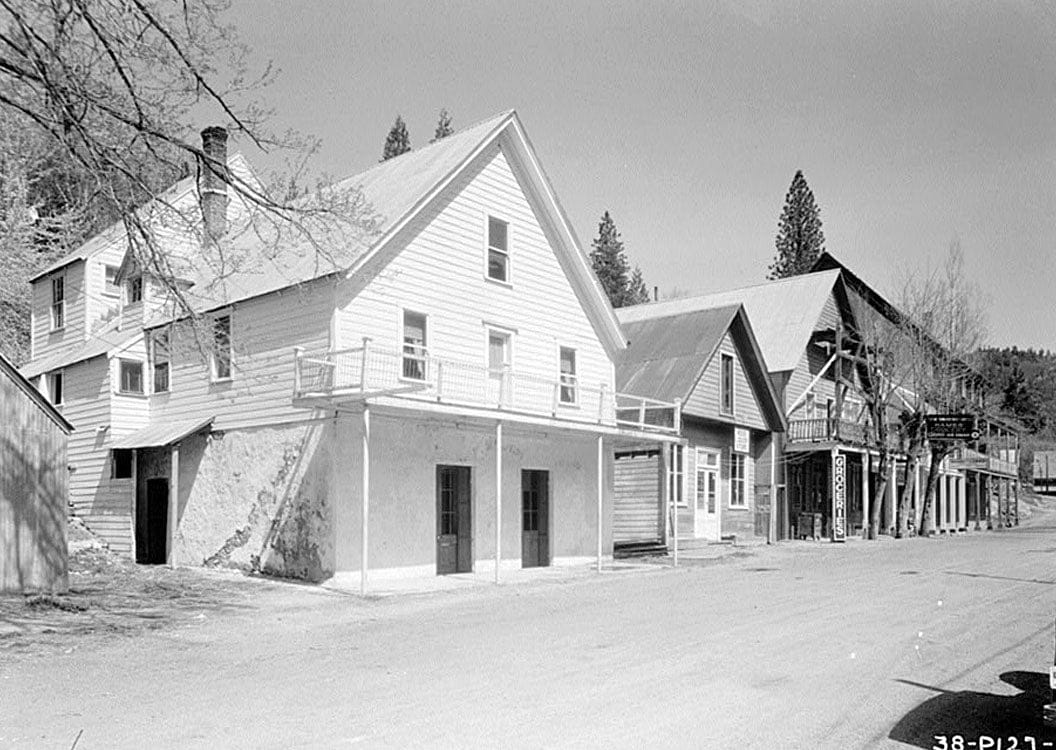 Historic Photo : Main Street (Commercial Buildings), Sierra City, Sierra County, CA 1 Photograph