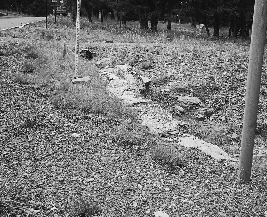 Grand Canyon National Park Roads, Apache Street Headwall No. 1, Northwest corner of intersection of Apache Street and Center Road, Grand Canyon Village, Coconino County, AZ 1