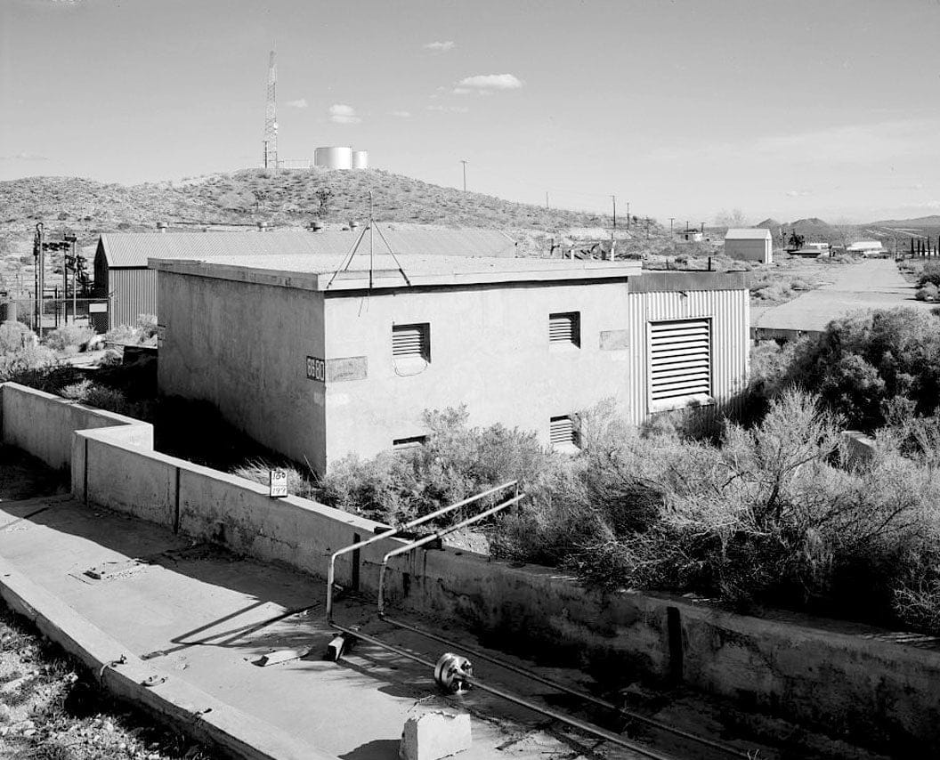 Edwards Air Force Base, Air Force Rocket Propulsion Laboratory, Electrical Substation, Test Area 1-115, northwest end of Saturn Boulevard, Boron, Kern County, CA 1