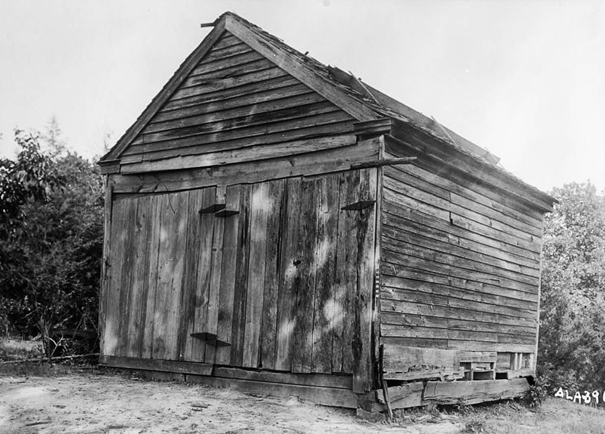 Historic Photo : Dr. William Hughes House & Outbuildings, Hughes Creek vicinity, Aliceville, Pickens County, AL 2 Photograph
