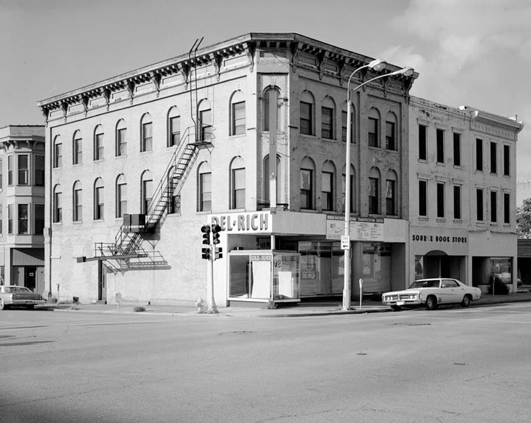 Historic Photo : George M. Schmidt Block, 301-303 West Second Street, Davenport, Scott County, IA 3 Photograph