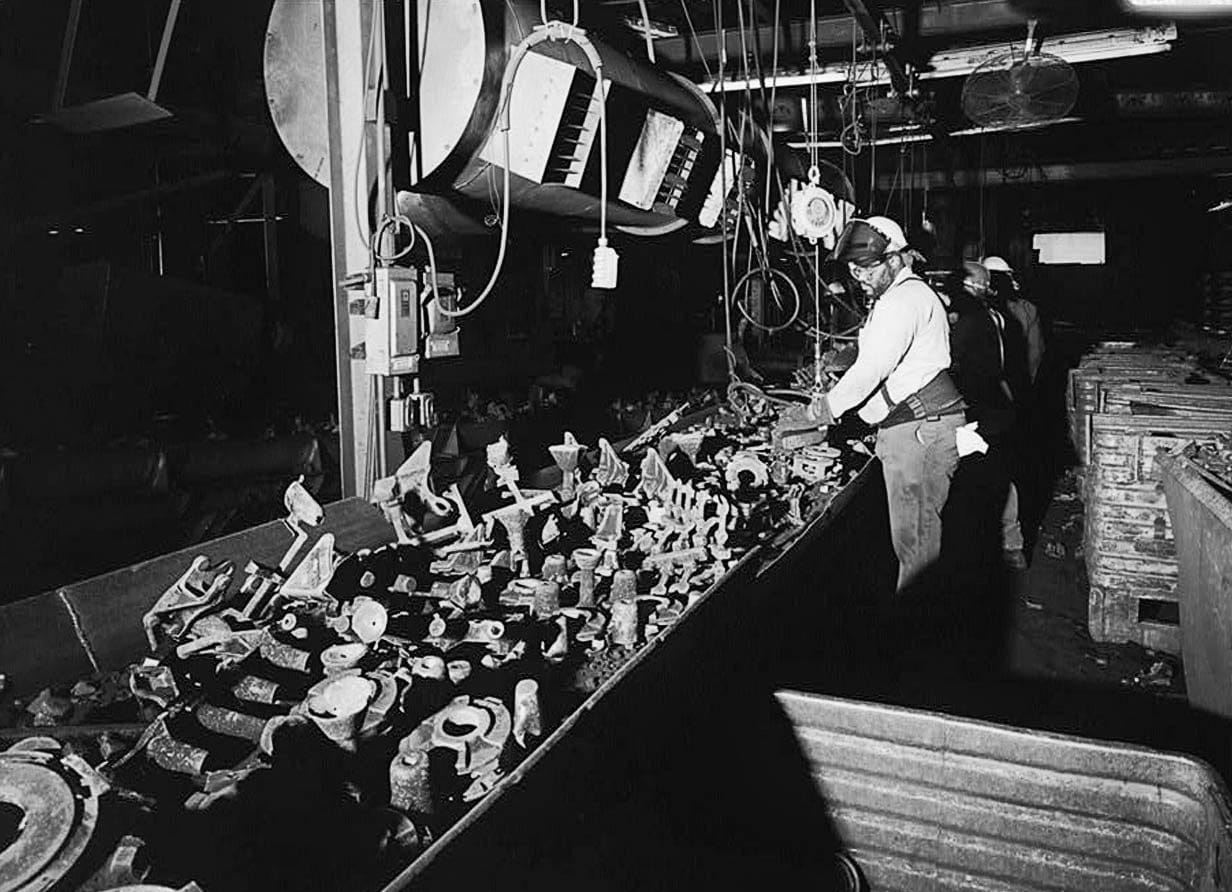 Historic Photo : Southern Ductile Casting Company, Shaking, Degating & Sand Systems, 2217 Carolina Avenue, Bessemer, Jefferson County, AL 1 Photograph