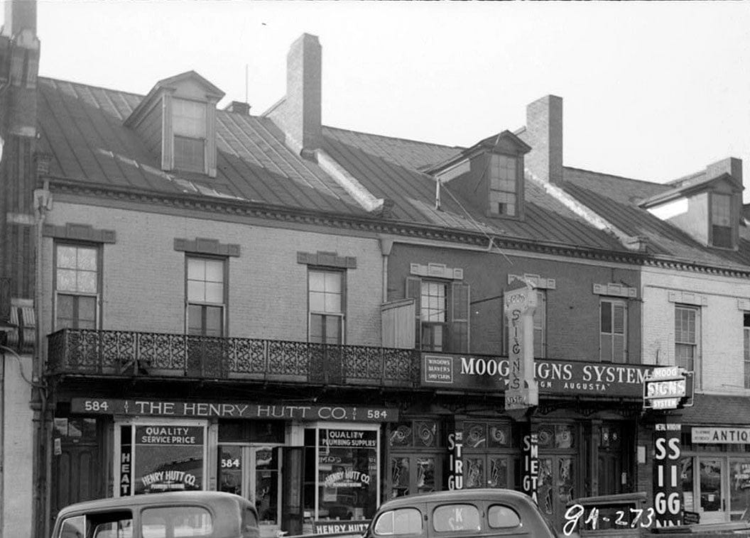 Historic Photo : Broad Street Stores (South Side), Broad, Fifth & Sixth Streets, Augusta, Richmond County, GA 1 Photograph