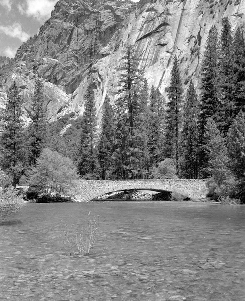 Historic Photo : Sugar Pine Bridge, Spanning Merced River on service road, Yosemite Village, Mariposa County, CA 5 Photograph