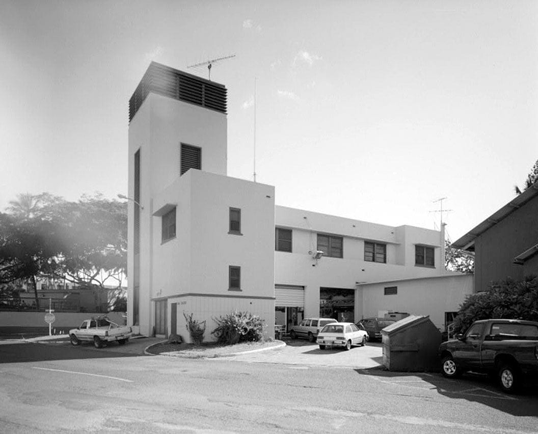 Historic Photo : U.S. Naval Base, Pearl Harbor, Fire Station, Nimitz Street between Moore & Morton Streets, Pearl City, Honolulu County, HI 2 Photograph