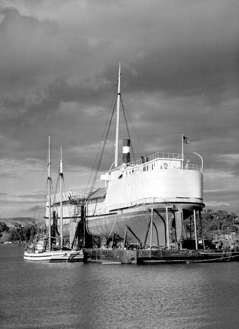 Historic Photo : Steam Schooner WAPAMA, Kaiser Shipyard No. 3 (Shoal Point), Richmond, Contra Costa County, CA 6 Photograph