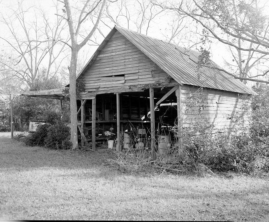 Historic Photo : William Webb Farm, Shed, State Highway 3/U.S. highway 19, Sumter, Sumter County, GA 1 Photograph