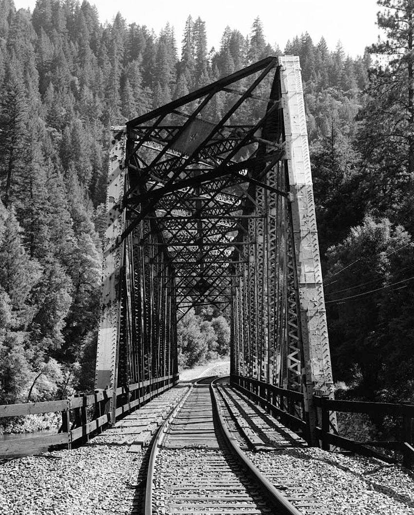 Historic Photo : Southern Pacific Railroad Shasta Route, Bridge No. 301.85, Milepost 301.85, Pollard Flat, Shasta County, CA 4 Photograph
