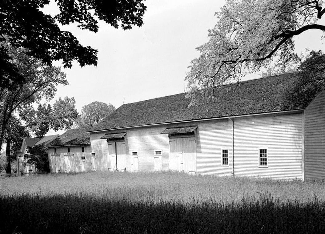 Historic Photo : Burbank-Hatheway Barns & Carriage House, Main Street, Suffield, Hartford County, CT 1 Photograph