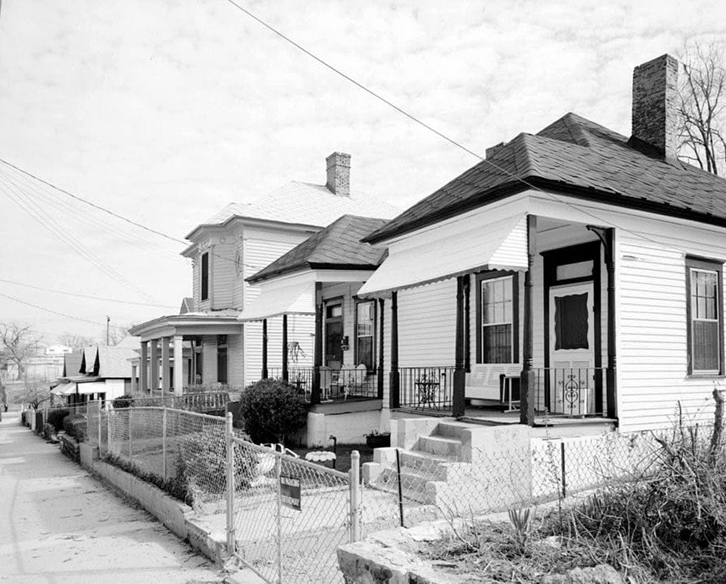 Historic Photo : Howell Street (Houses), Atlanta, Fulton County, GA 1 Photograph