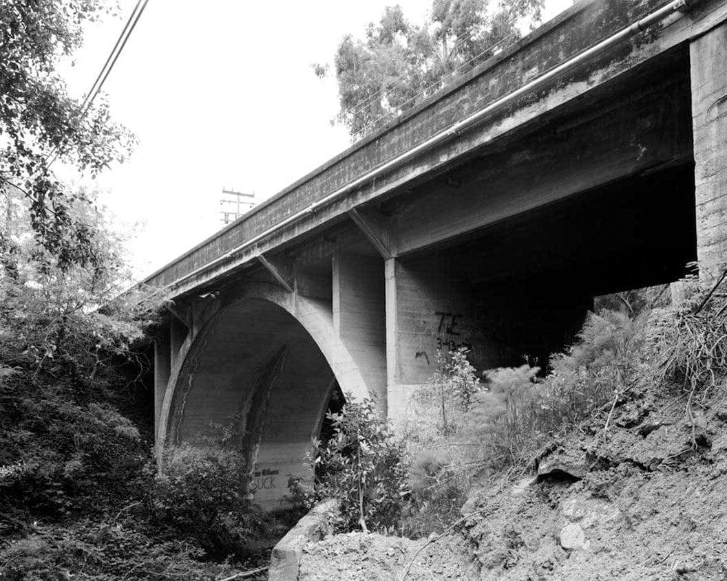 Historic Photo : Crow Creek Bridge, Spanning Crow Creek on Grove Way, Castro Valley, Alameda County, CA 2 Photograph