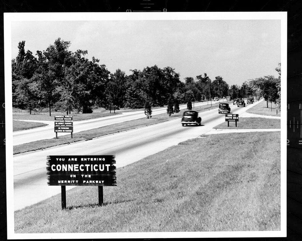 Historic Photo : Merritt Parkway, Beginning in Greenwich & running 38 miles to Stratford, Greenwich, Fairfield County, CT 6 Photograph