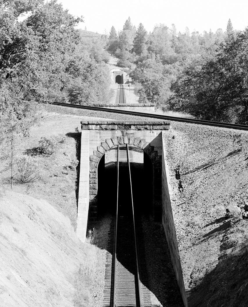 Historic Photo : Central Pacific Transcontinental Railroad, Tunnel No. 27, Milepost 133.9, Applegate, Placer County, CA 2 Photograph