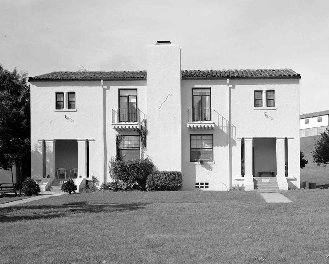 Historic Photo : Hamilton Field, Double Non-Commmissioned Officers' Quarters Type C, San Jose & Crescent Drives, Novato, Marin County, CA 2 Photograph