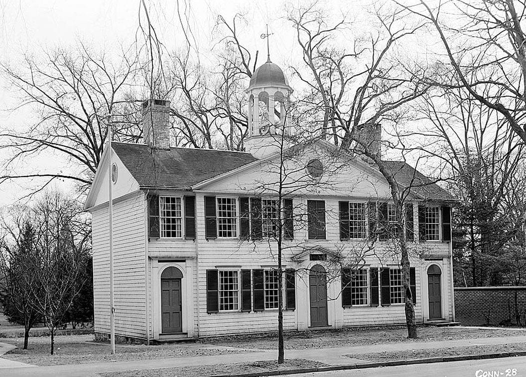 Historic Photo : Old Fairfield Academy, Boston Post Road, Fairfield, Fairfield County, CT 1 Photograph
