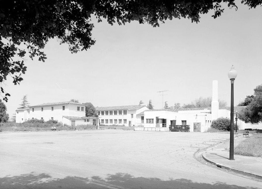 Historic Photo : Agnews State Hospital, Female Wards 40, 42, 44 & 46, Between Horseshoe Drive & Avenues B & C, South Side, Santa Clara, Santa Clara County, CA 1 Photograph