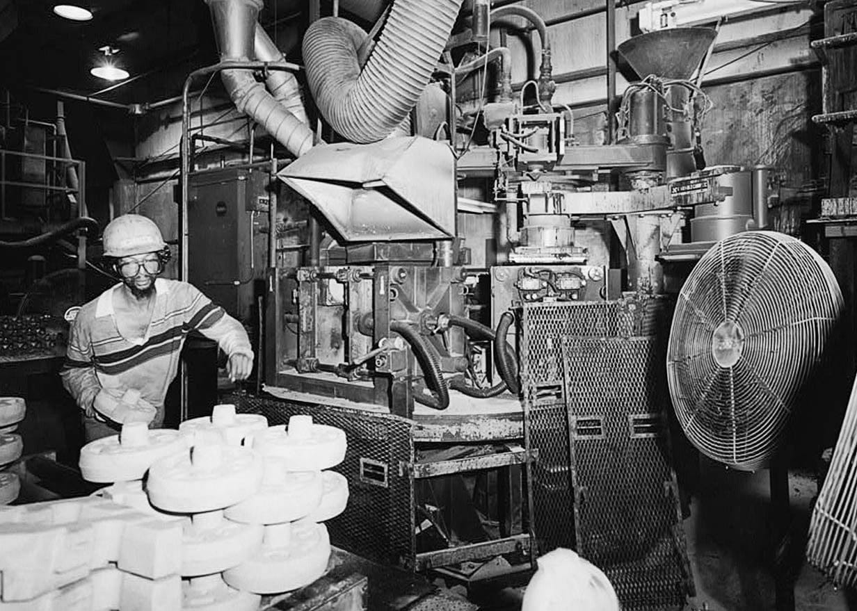 Historic Photo : Southern Ductile Casting Company, Core Making, 2217 Carolina Avenue, Bessemer, Jefferson County, AL 1 Photograph