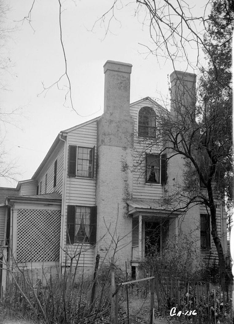 Historic Photo : Stetson-Sanford House, Wilkinson & Hancock Streets, Milledgeville, Baldwin County, GA 2 Photograph