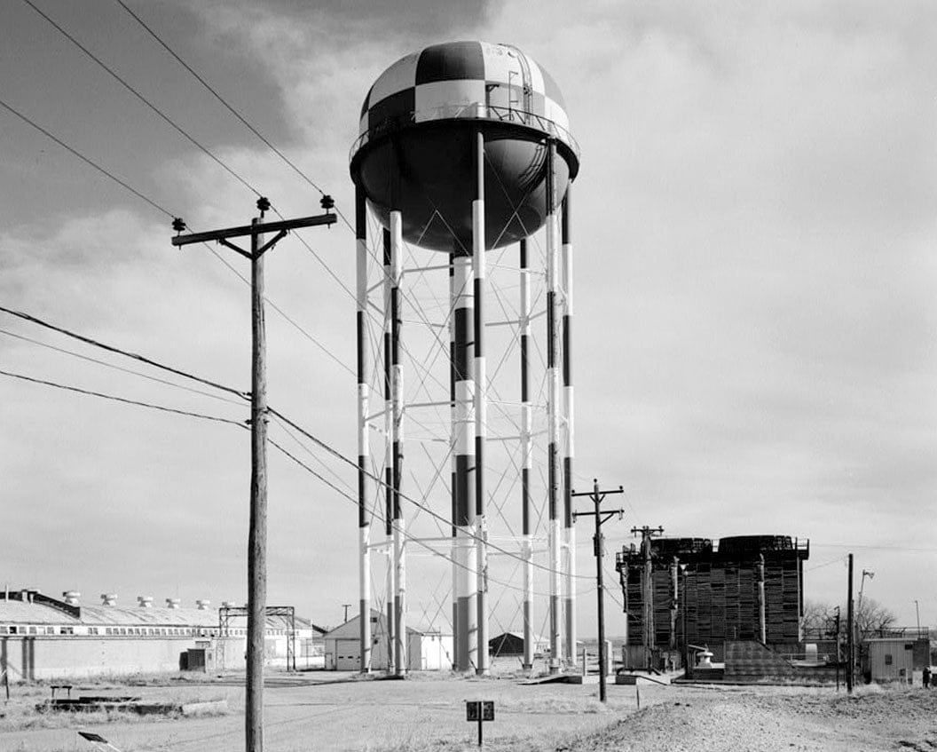 Historic Photo : Rocky Mountain Arsenal, Water Tower, 1230 feet South of December Seventh Avenue; 1640 feet East of D Street, Commerce City, Adams County, CO 1 Photograph