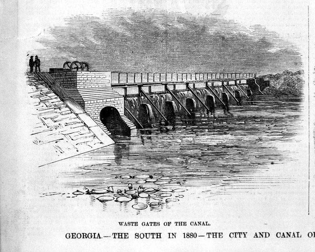 Historic Photo : Augusta Canal, Augusta, Richmond County, GA 9 Photograph