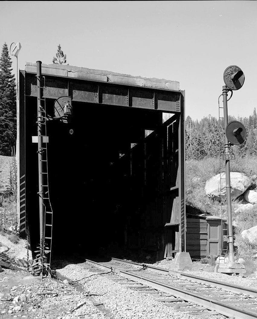 Historic Photo : Central Pacific Transcontinental Railroad, Tunnel No. 41, Milepost 193.3, Donner, Placer County, CA 3 Photograph