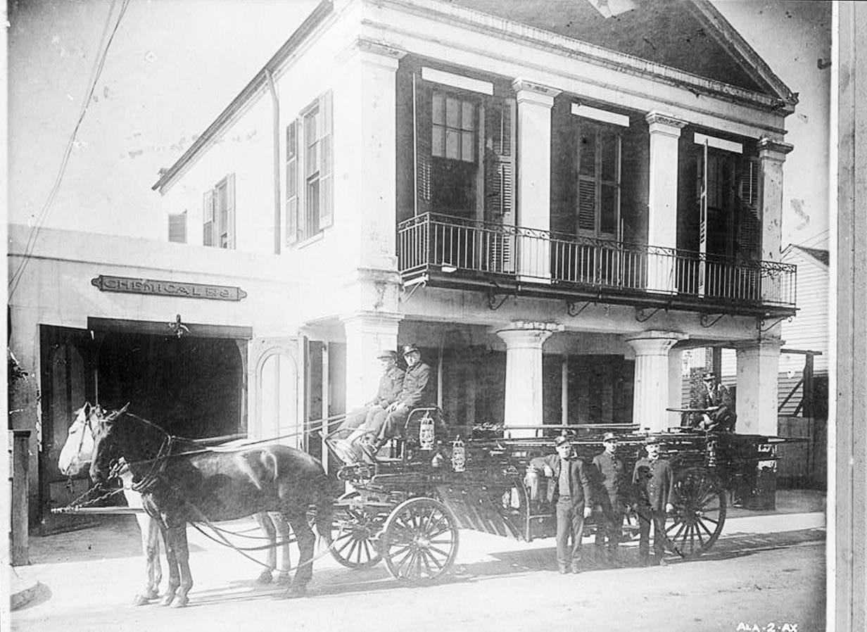 Historic Photo : Washington Fire Engine Company No. 5, 7 North Lawrence Street, Mobile, Mobile County, AL 2 Photograph
