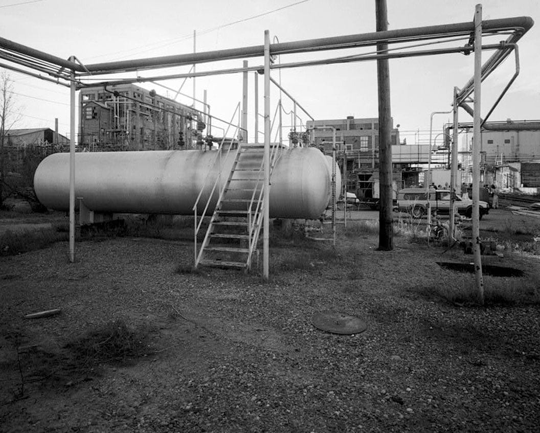 Historic Photo : Rocky Mountain Arsenal, Storage Vessel, December Seventh Avenue & D Street, Commerce City, Adams County, CO 1 Photograph