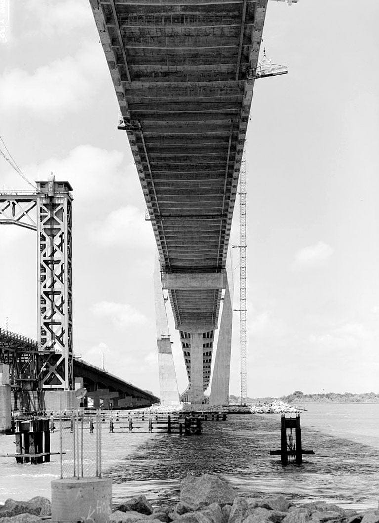 Historic Photo : Sidney Lanier Bridge, Spanning Brunswick River, Brunswick, Glynn County, GA 4 Photograph
