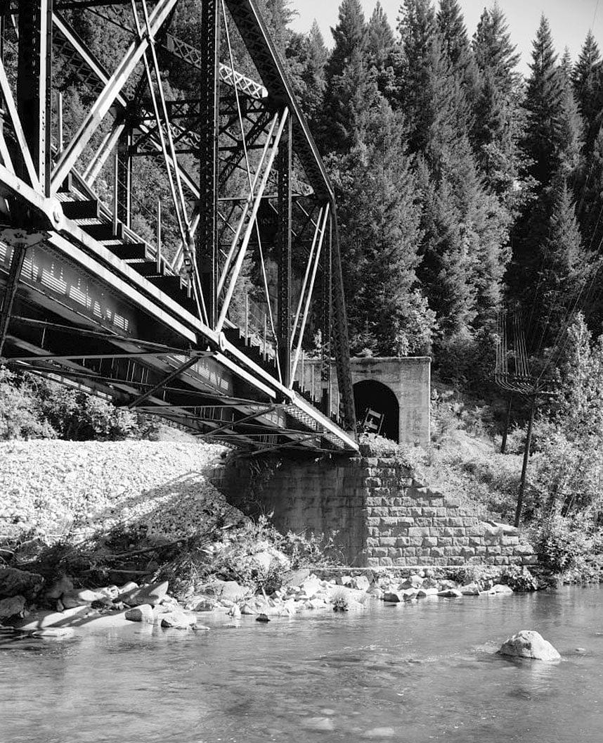Historic Photo : Southern Pacific Railroad Shasta Route, Bridge No. 310.58, Milepost 310.58, Sims, Shasta County, CA 3 Photograph