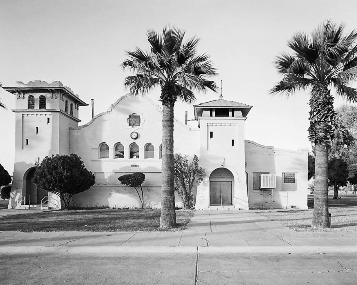 Historic Photo : Phoenix Indian School, Dining Hall, Northeast Corner of Central Avenue & Indian School Road, Phoenix, Maricopa County, AZ 3 Photograph
