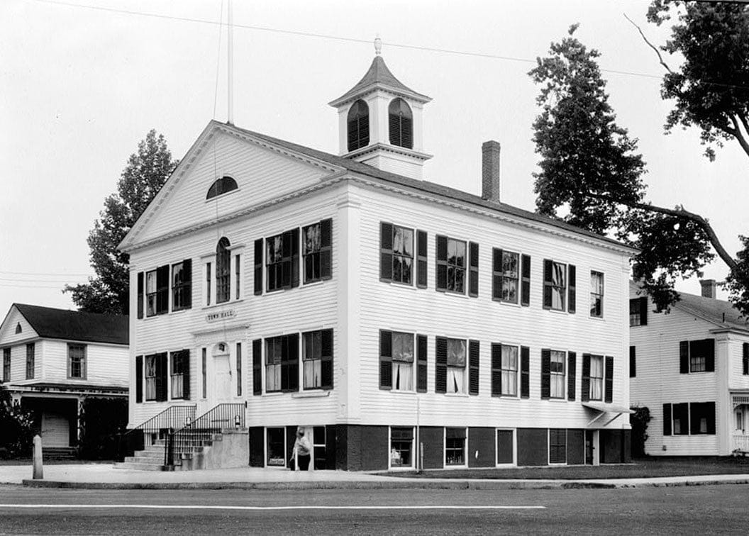 Historic Photo : Town Hall, Brooklyn, Windham County, CT 1 Photograph