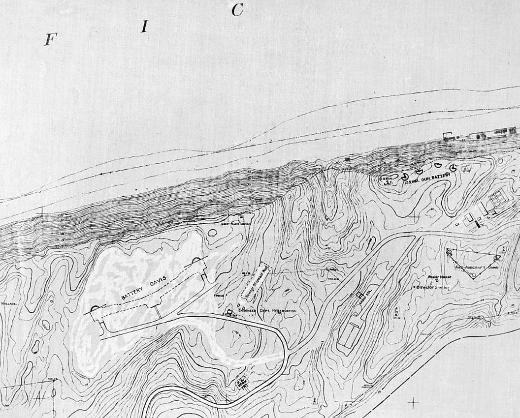 Historic Photo : Fort Funston, Panama Mounts for 155mm Guns, Skyline Boulevard & Great Highway, San Francisco, San Francisco County, CA 1 Photograph