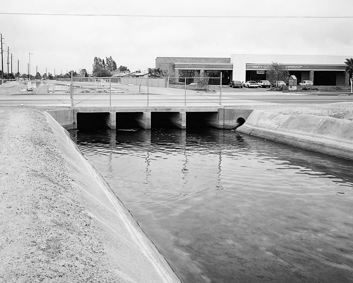 Historic Photo : Western Canal, South side of Salt River between Tempe, Phoenix & Mesa, Mesa, Maricopa County, AZ 2 Photograph