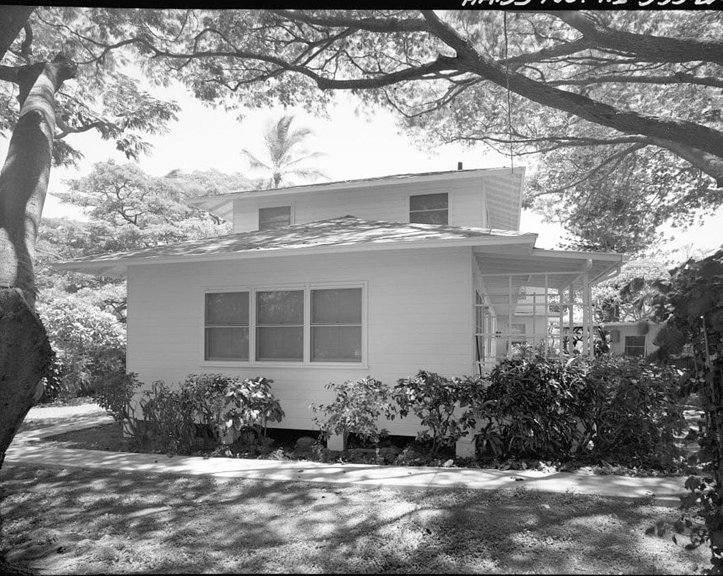 U.S. Naval Base, Pearl Harbor, Naval Housing Area Makalapa, Straight Two-Bedroom Duplex Type O, South end of Kamakani Place, Pearl City, Honolulu County, HI 1