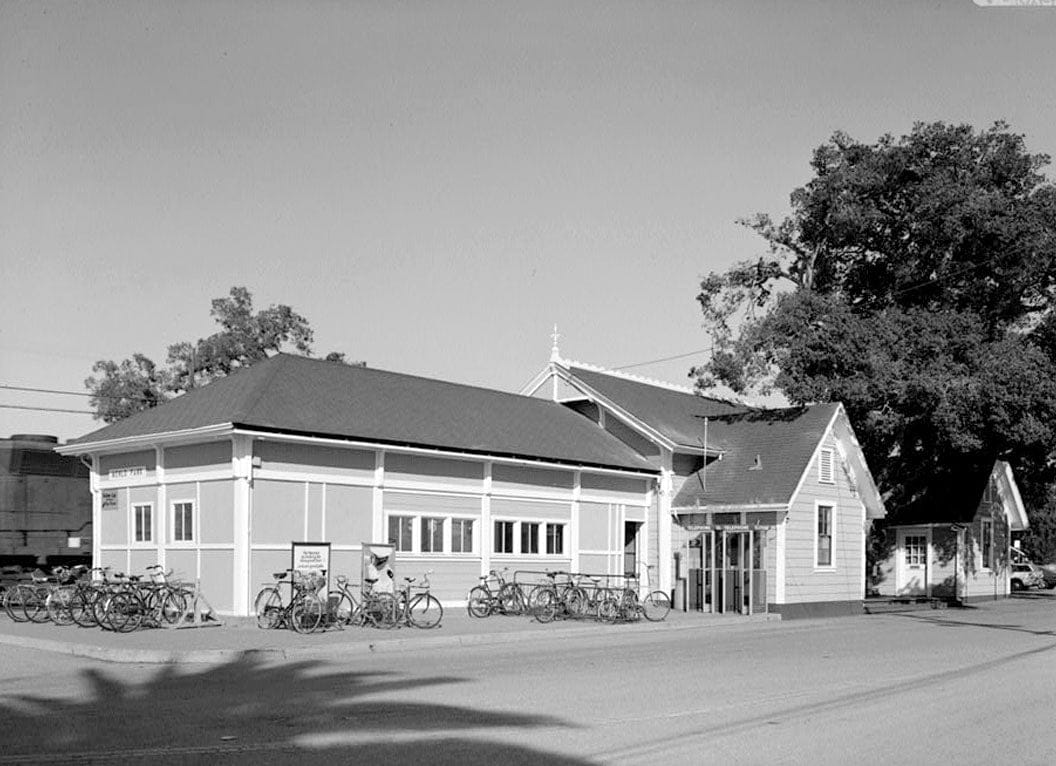 Historic Photo : San Francisco & San Jose Railroad Station, 1100 Merrill Street, Menlo Park, San Mateo County, CA 2 Photograph
