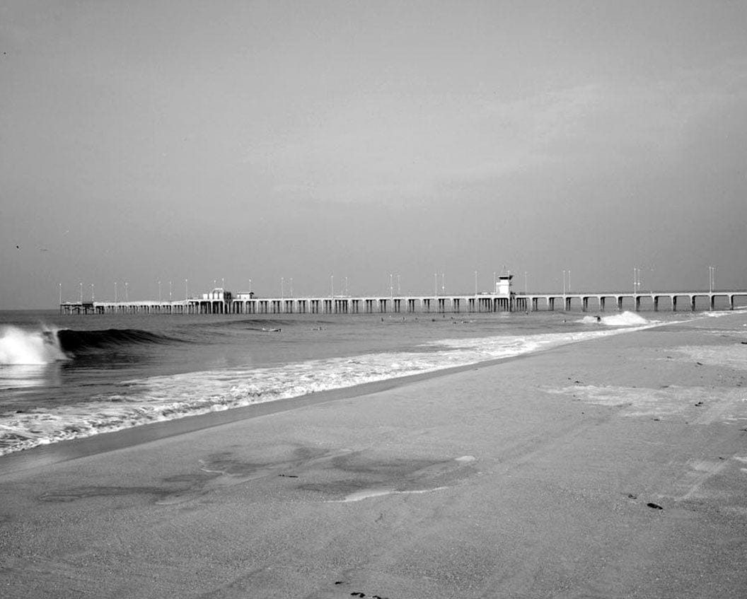 Historic Photo : Huntington Beach Municipal Pier, Pacific Coast Highway at Main Street, Huntington Beach, Orange County, CA 8 Photograph