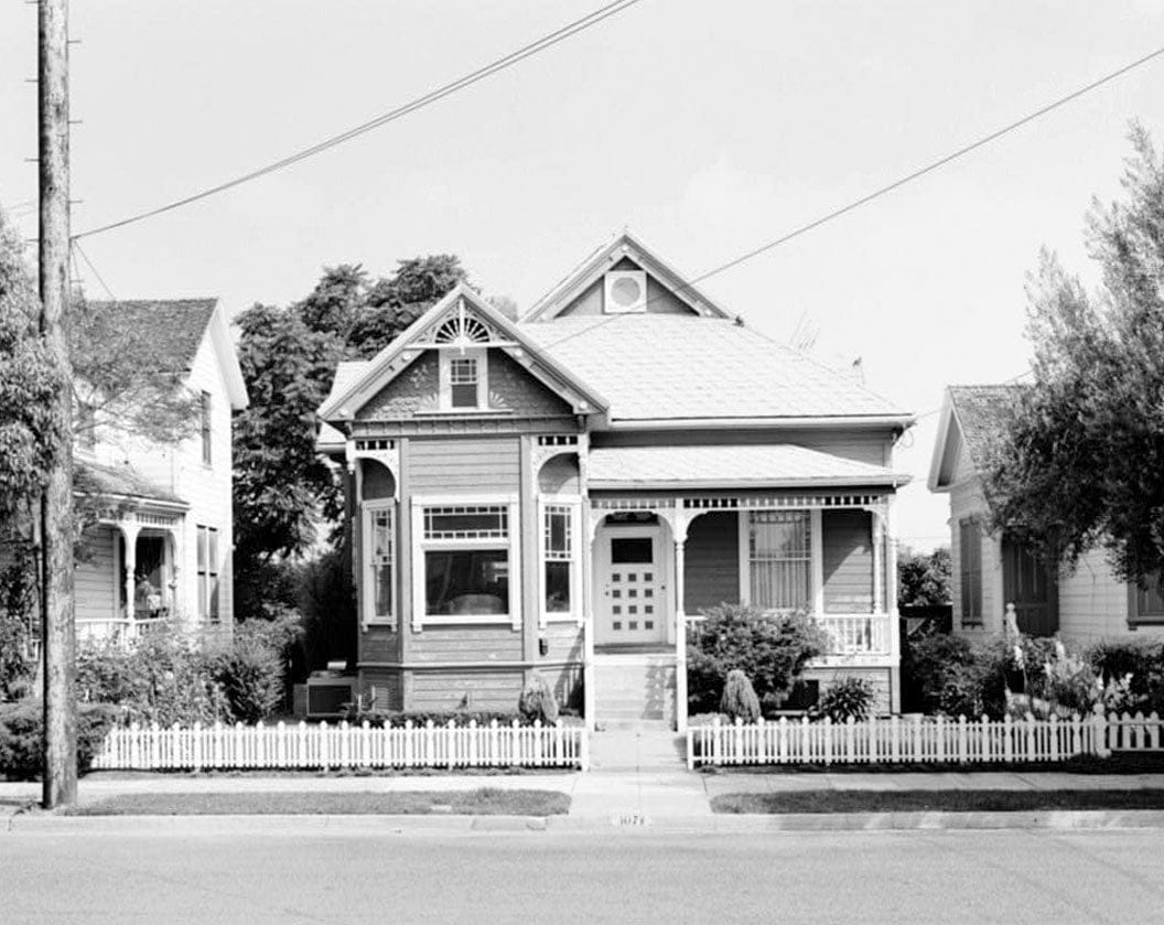 Historic Photo : Harrison Street Block (Houses), 1009-1091 Harrison Street, Santa Clara, Santa Clara County, CA 1 Photograph