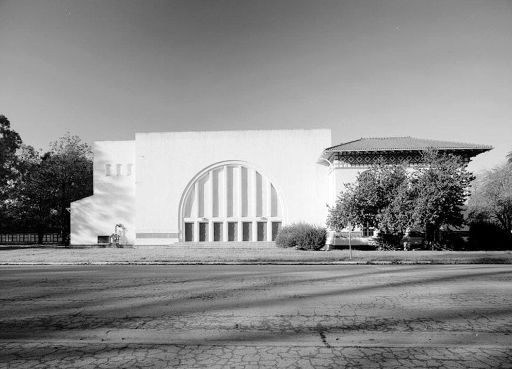 Historic Photo : Agnews State Hospital, Assembly Hall, Intersection of Palm Drive & South Circle Drive, Santa Clara, Santa Clara County, CA 3 Photograph