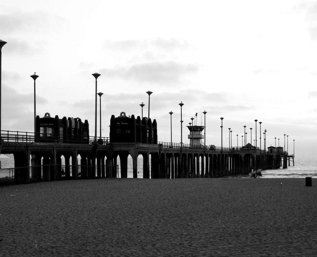 Historic Photo : Huntington Beach Municipal Pier, Pacific Coast Highway at Main Street, Huntington Beach, Orange County, CA 13 Photograph