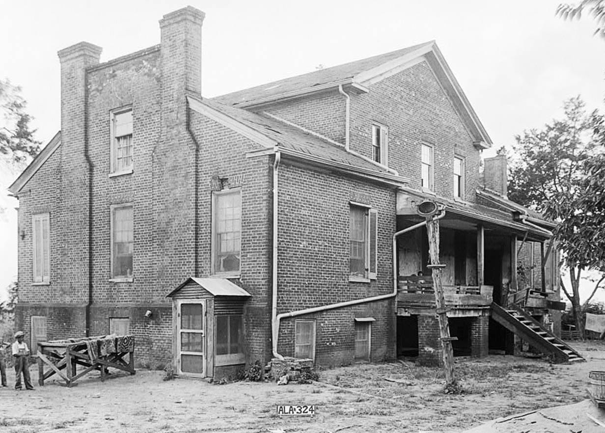 Historic Photo : Saunders-Goode-Hall House, State Highway 101, Town Creek, Lawrence County, AL 2 Photograph