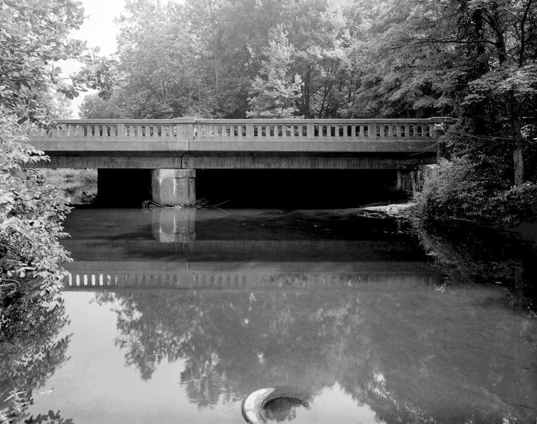 Historic Photo : Merritt Parkway, Pequonnock River Bridge, Spanning Pequonnock River, Trumbull, Fairfield County, CT 2 Photograph
