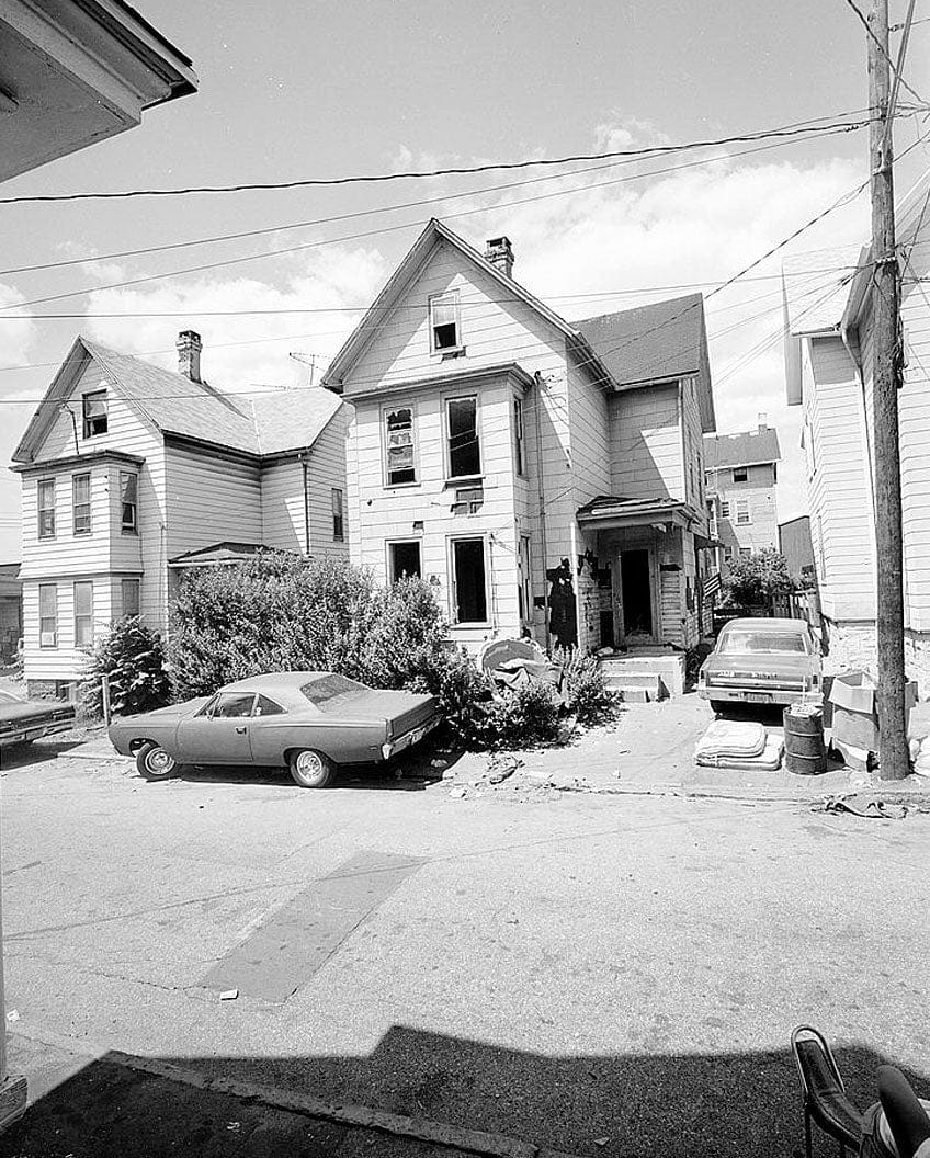 Historic Photo : Armstrong Mill Historic District, House, 3-31/2 Armstrong Place, Bridgeport, Fairfield County, CT 2 Photograph
