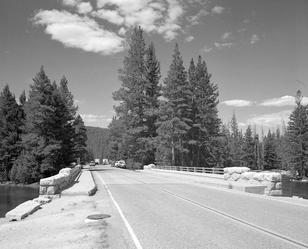 Historic Photo : Tuolumne Meadows Bridge, Spanning Tuolumne River on Tioga Road, Mather, Tuolumne County, CA 1 Photograph