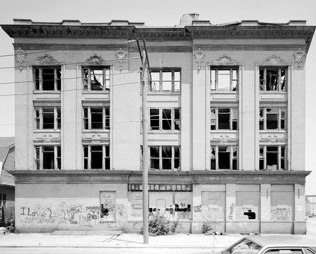 Historic Photo : Hungarian Sick Benefit Societies Building, 1406-1418 State Street, Bridgeport, Fairfield County, CT 2 Photograph